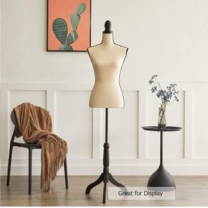 Female mannequin dress form-adj.height tripod stand. Perfect for a reseller!